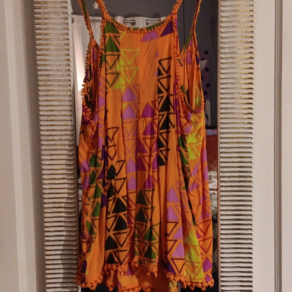 STYLUS Multicolor Geometric Tank Top - Picture 10 of 10